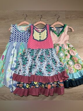 Matilda Jane  girls' dresses Set of Three dresses Size 6